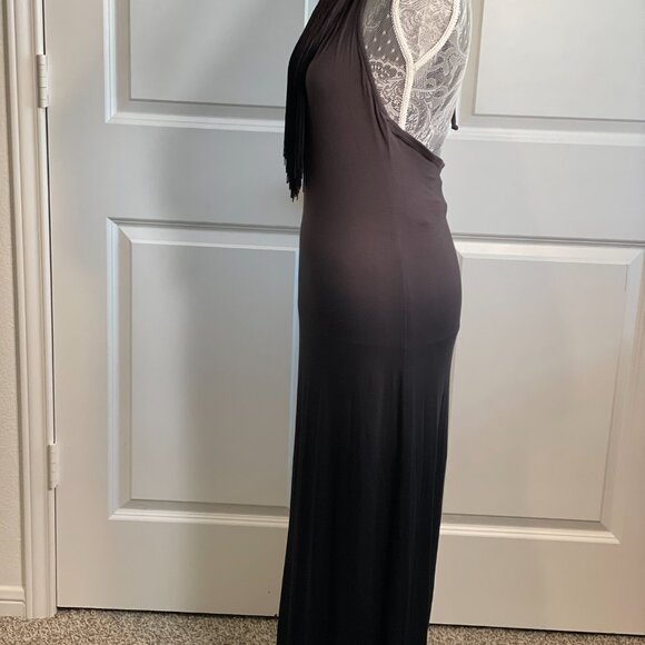 YOUNG FABULOUS & BROKE Gray and Black Tones Long Dress Size S - Picture 5 of 11
